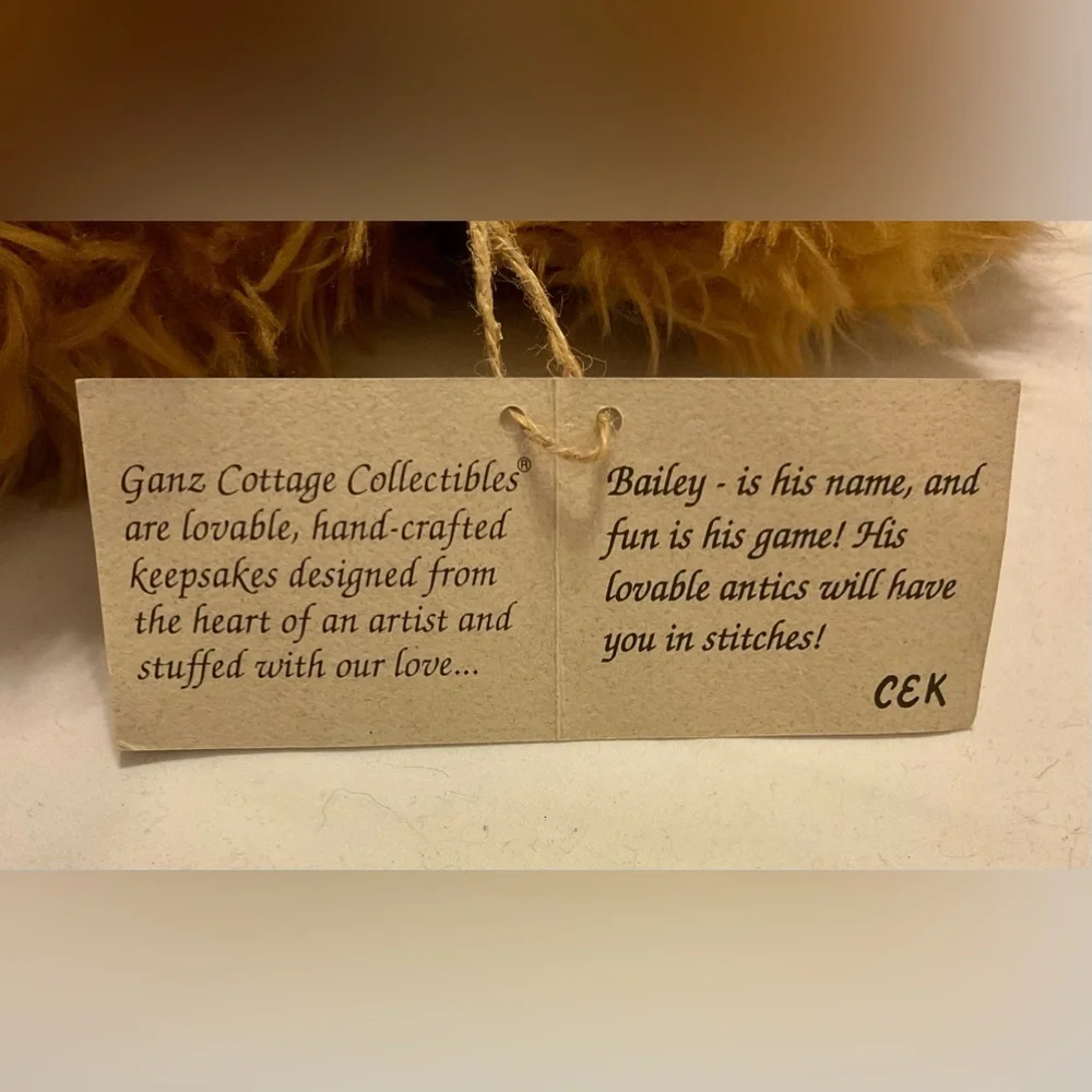 Ganz Cottage Collectible “Bailey”&”Black cat” pair